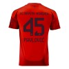 Virallinen Fanipaita FC Bayern München Aleksandar Pavlovic 45 Kotipelipaita 2024-25 - Miesten